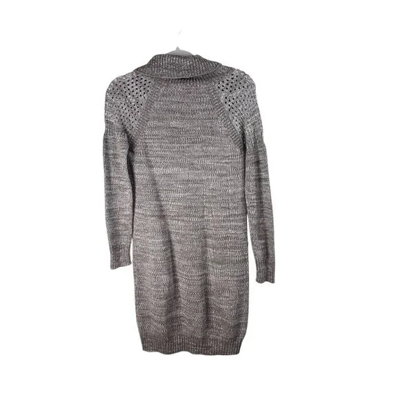 Prana Cowl Neck Archer Sweater Dress Pockets Organic Cotton Wool Blend Neutral - Picture 6 of 10